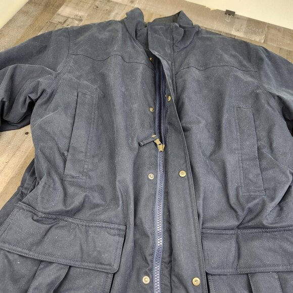 Vintage LL Bean size XL Quilted Lined Gore-tex Insulated Wool Polyester Jacket - Picture 5 of 10